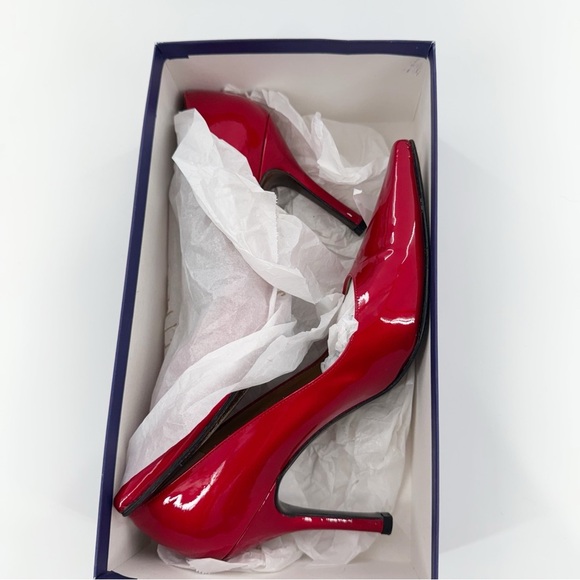 Stuart Weitzman Princess Red Patent Leather Pumps Women’s Size 7.5N - Picture 14 of 15